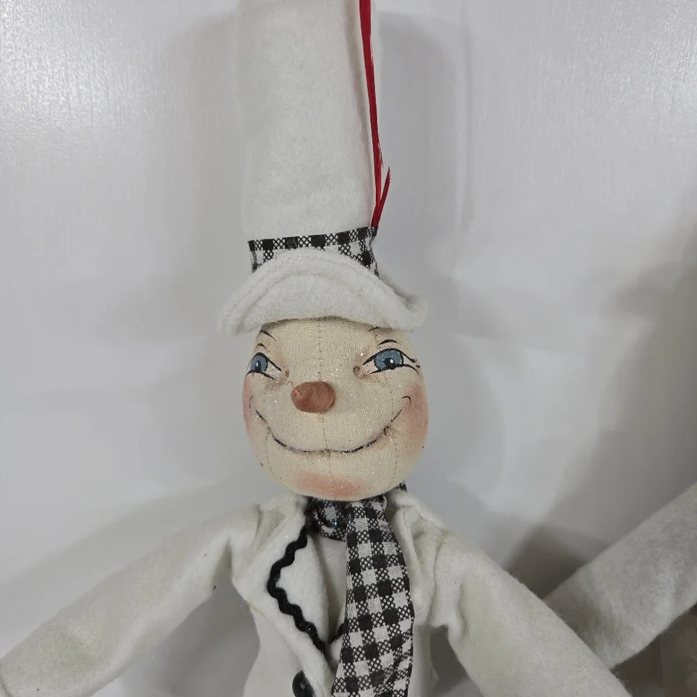 Gathered Traditions Joe Spencer Haley Snow Girl Harvey‎ Folk Art Christmas Dolls